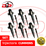 5579401 ISL - SET OF PREMIUM REMAN DIESEL INJECTORS - 6 Injectors Set FUEL SUPPLY INCLUDED- $2,100.00 + $900.00 Core Free Shipping in all orders