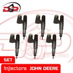 EX631010 - Set of Premium Reman Diesel Injectors - John Deere - 6 Injectors set – $2,100.00+$1,200.00 Core Charge Free Shipping in all orders