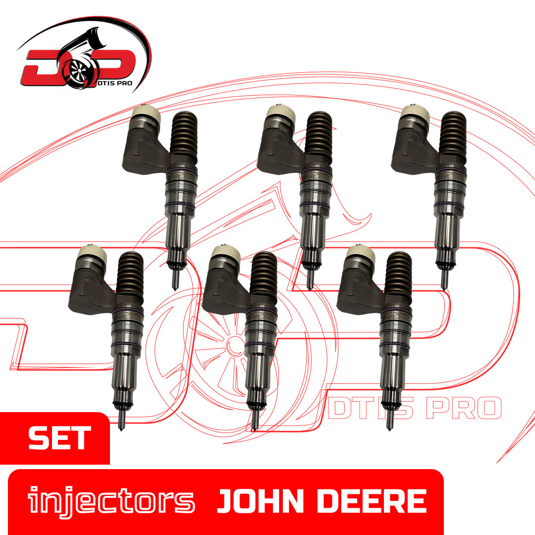 set EX631010 - Set of Premium Reman Diesel Injectors - John Deere - 6 Injectors set – $2,100.00+$1,200.00 Core Charge Free Shipping in all orders - Image 1